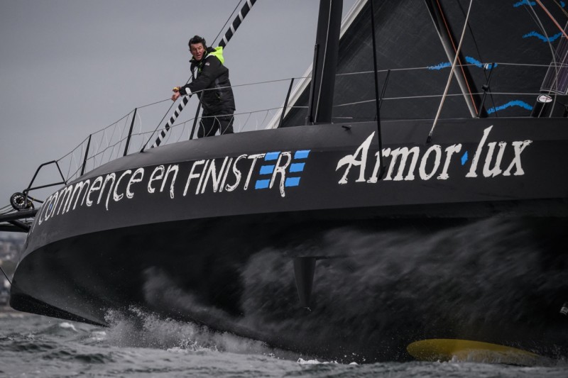 YACHTING-FRA-VENDEE GLOBE AFP  : French skipper Jean Le Cam sails his Imoca monohull  © &copy;Loic_Venance