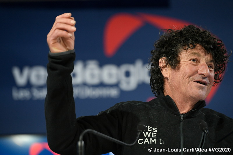 Jean Le Cam 4e du Vendée Globe : Jean Le Cam 4e du Vendée Globe © Jean Louis Carli/alea #VG2020